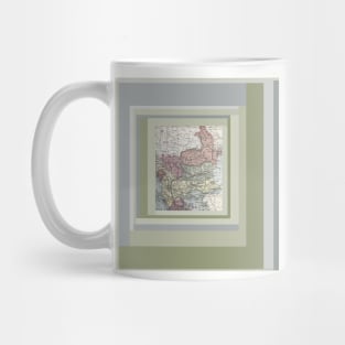 Turkey Romania Bulgaria Syria antique map of Eastern Europe Mug